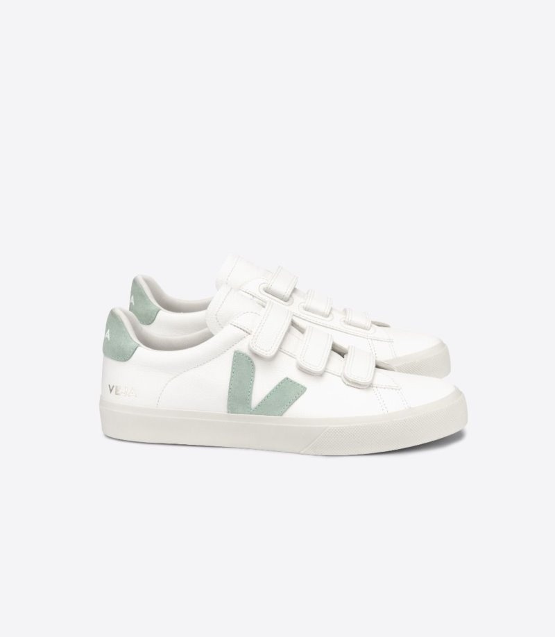 Tenis Veja Recife Chromefree Cuero Hombre Blancas Verde Claro Colombia | GHV0T1