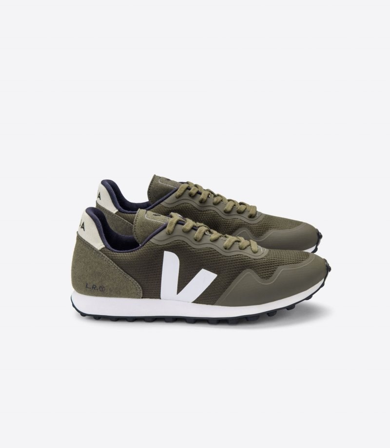 Tenis Veja Sdu B-Mesh Mujer Verde Oliva Blancas Colombia | RKU-4249