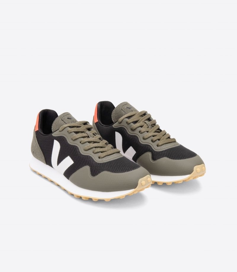 Tenis Veja Sdu RT Alveomesh Mujer Verde Oliva Negras Blancas Colombia | NGB-3060