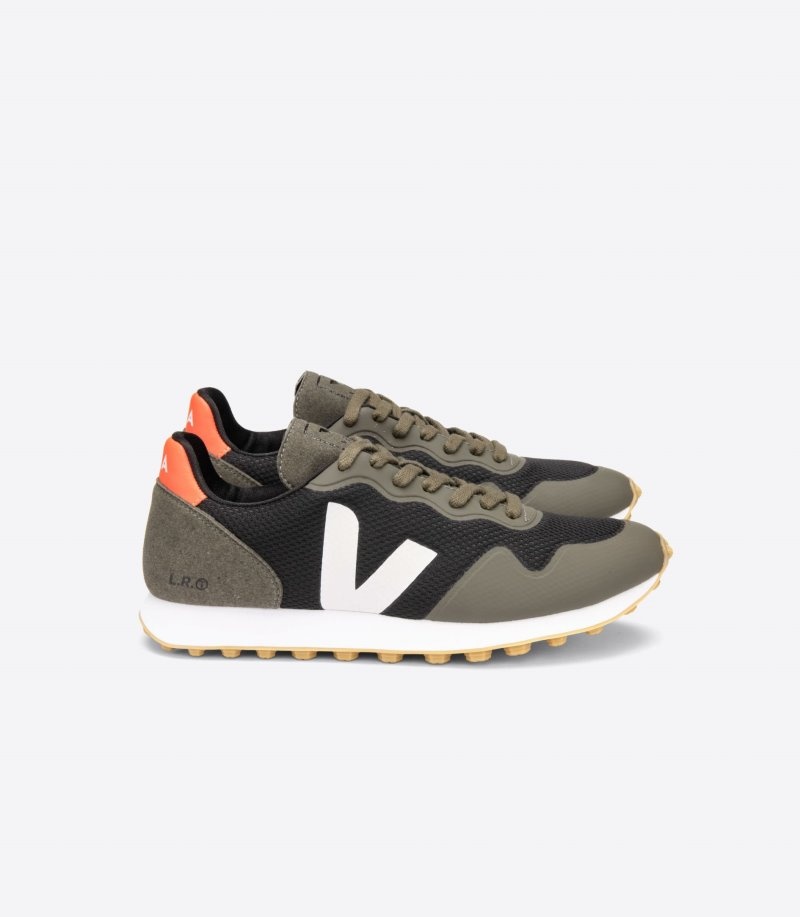 Tenis Veja Sdu RT Alveomesh Mujer Verde Oliva Negras Blancas Colombia | NGB-3060