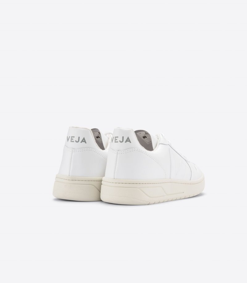 Tenis Veja V-10 Cuero Mujer Blancas Colombia | YO8NLA