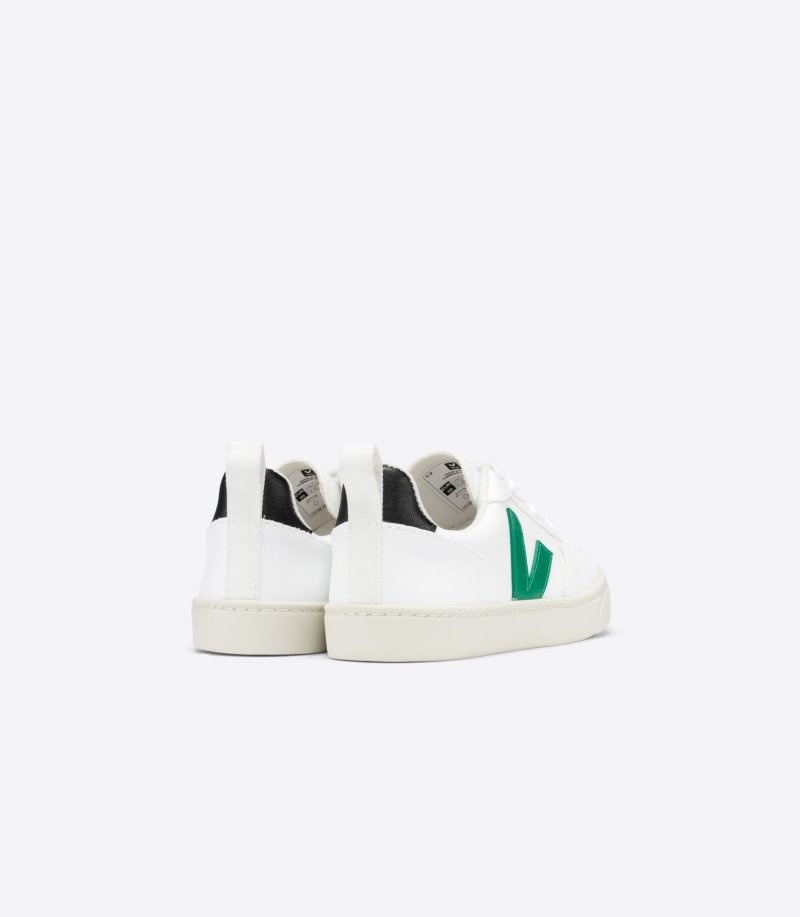 Tenis Veja V-10 Encaje CWL Niños Blancas Verde Negras Colombia | GTN-0807