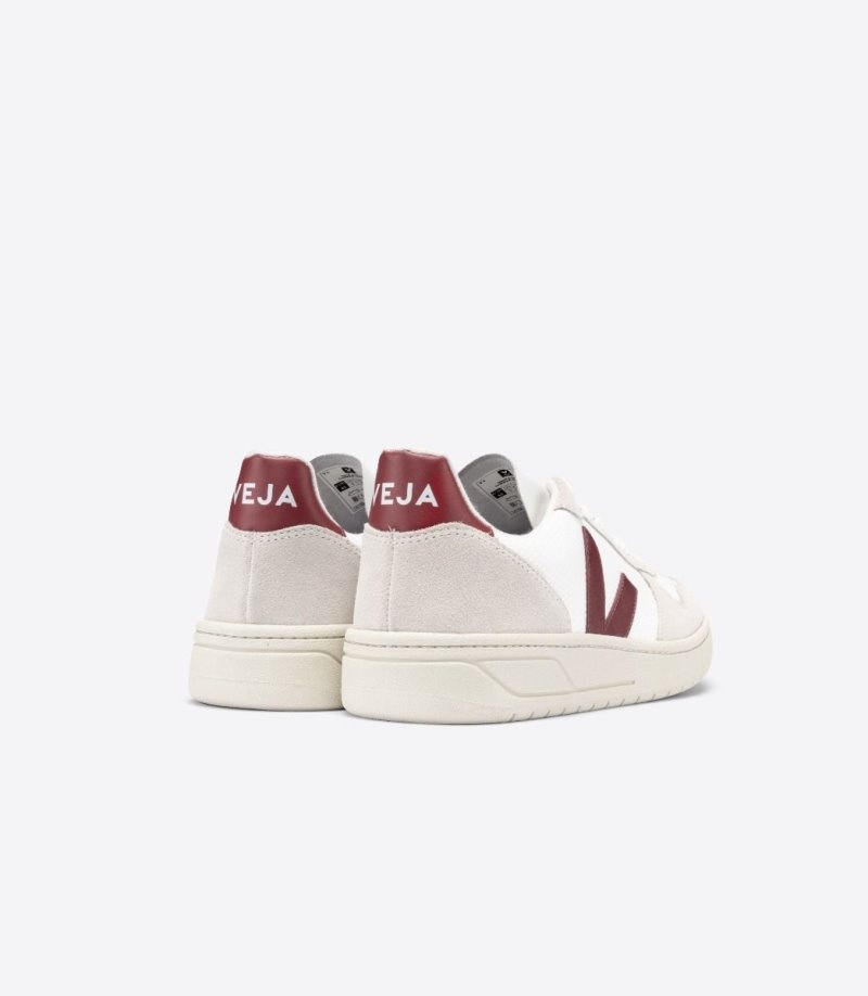Tenis Veja Vstore V-10 Bmesh Mujer Blancas Beige Burdeos Colombia | 7Q8NH2